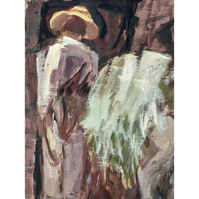 American Early 20th Century "Little Donkey" Oil Painting by Renowned Texas Artist, Emily Rutland (1890-1983) For Sale - Image 3 of 11