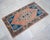 Front of Kitchen Sink Rug Hand Made Small Turkish Rug Bath Mat Faded Mini Rugs 2'2" X 3'10" For Sale - Image 12 of 14