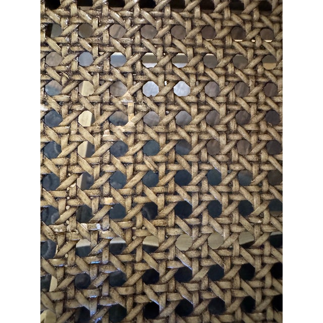 Wood Pair of European-Style Carved Wood Armchairs With Cane Seats, Rococo Inspired For Sale - Image 7 of 9