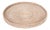 Artifacts Rattan Round Serving / Ottoman Tray in White Wash - 19" For Sale