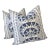 Not Yet Made - Made To Order Thibaut “Cairo” in Blue Plush Down-Filled Complete 24" Pillow - A Pair For Sale - Image 5 of 5