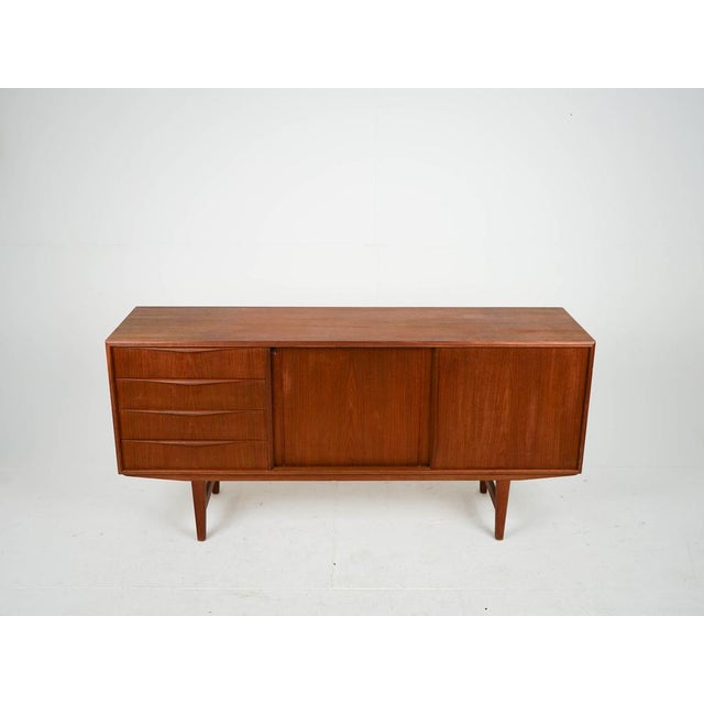 Wood Vintage Mid-Century Teak Sideboard by Erling W. Bach, 1960s For Sale - Image 7 of 10