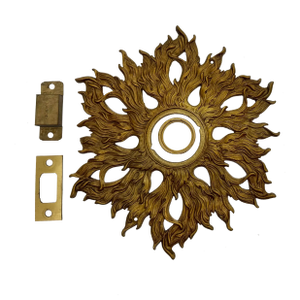 Vintage Sunburst Doorknob Hardware Plate