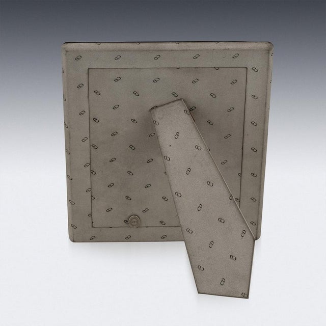 Metal Vintage 20th Century Silver Photograph Frame by Christian Dior for Christian Dior, Paris, 1960s For Sale - Image 7 of 10