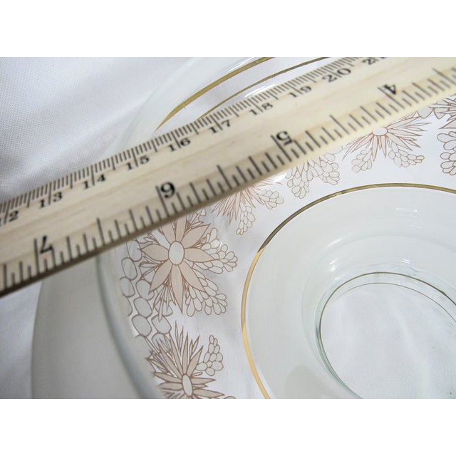 Vintage Hurrican Lamp Glass Shade Floral For Sale - Image 9 of 11