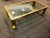 1970s Italian Brass Coffee Table With Great Design For Sale - Image 11 of 11