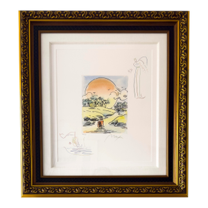 Late 20th Century Peter Max "Without Borders" Hand-Colored Etching With Remarques, Signed Limited Edition