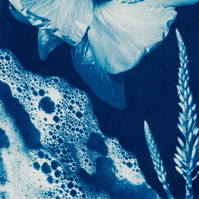 A 6x6 Surreal Watercolor and Cyanotype executed on Hahnemuhle Platinum Rag Paper by artist Annalise Neal. A certificate of...