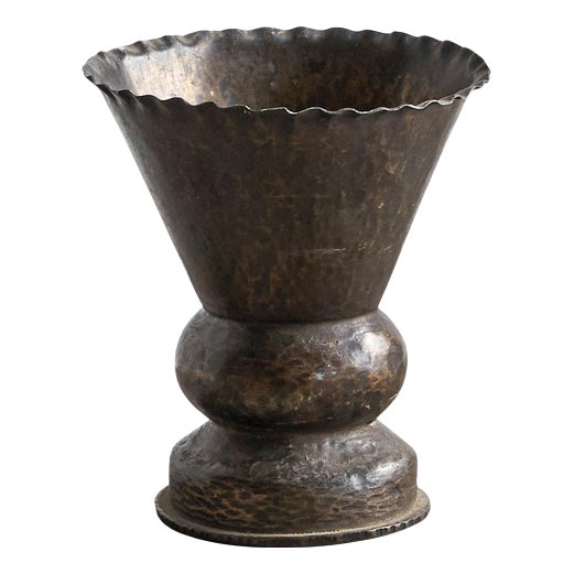 Sculptural Trench Art Vase, 1920s For Sale