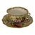 Vintage Hammersley "Queen Anne" Bone China Flat Cup & Saucer Made in England 1940s-1950s For Sale