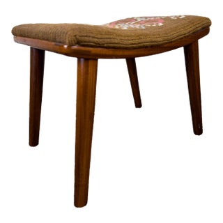 Mid 20th Century Norwegian Teak Stool For Sale