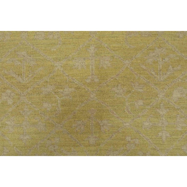 Ziegler Rug 5’3” X 8’2” Green Wool Modern Hand-Knotted Oriental Carpet For Sale - Image 9 of 13