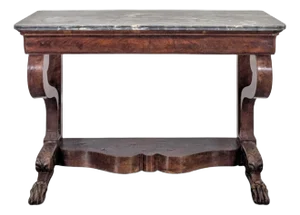 Console Table in Flamed Mahogany