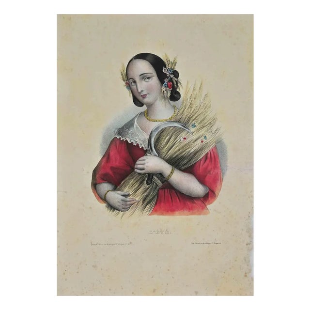 Lété, Original Lithograph, Late 19th-Century For Sale