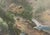 "Landscape With Waterfall", Showa Japanese Silk Scroll Painting For Sale - Image 13 of 18