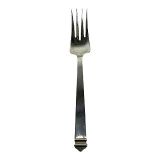 American Tiffany & Co. Sterling Silver Hampton Pattern Flatware Meat Fork For Sale