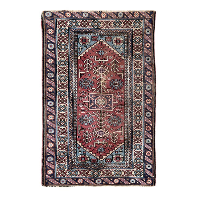 Galerie Shabab Collection Mid-20th Century Turkish Anatolian Throw Rug For Sale