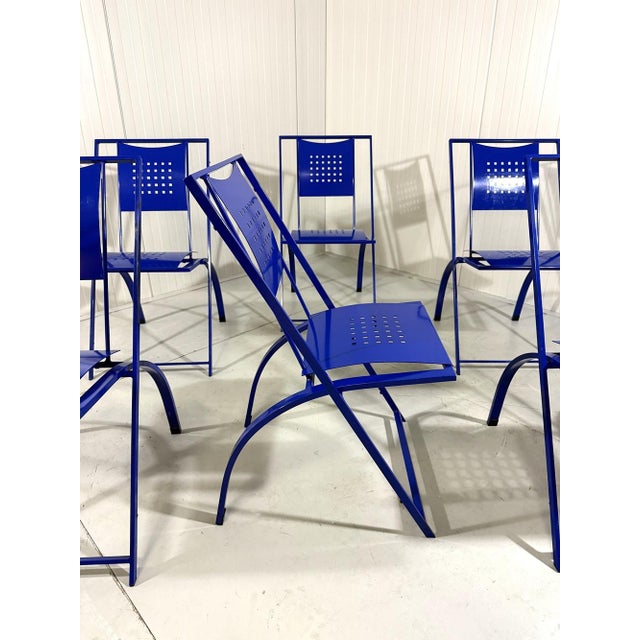 Metal Sinus Dining Chairs by Karl Friedrich Förster, 1984, Set of 6 For Sale - Image 7 of 18