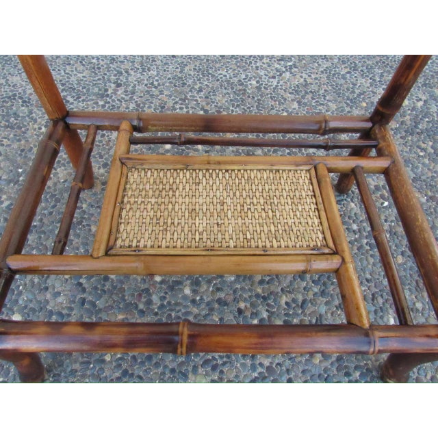Antique English Bamboo Table For Sale - Image 10 of 17