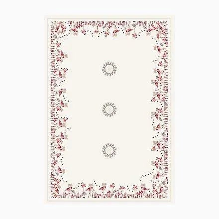 Rectangular Baba À La Grenade Tablecloth for 6 People in Cotton and Linen from Alto Duo For Sale - Image 11 of 11
