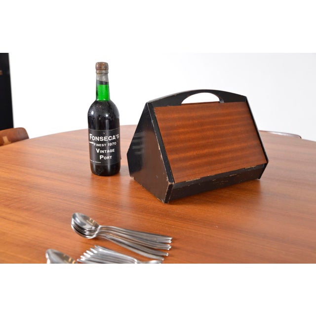 Mid-Century Cased Inka Stainless Steel 6-Setting Cutlery Set by Erik Herlow for Norstaal, Norway, 1956, Set of 54 For Sale - Image 6 of 18