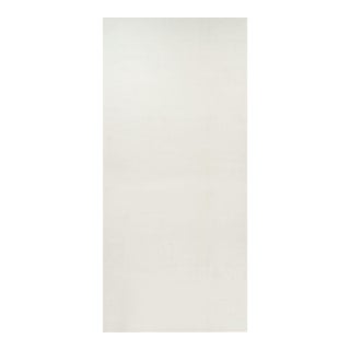 Rug & Kilim’s Oversized Contemporary Textural Solid Rug in White Tones-11x24 For Sale