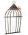 Metal Vintage Iron Bird Cage Parrot Antique Brown Heavy wall.mirror by Horchow For Sale - Image 7 of 9