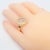 Chopard Yellow Gold Diamond Double Circle Happy Spirit Ring, Size 6.75 For Sale - Image 9 of 12
