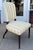 Classical Style Erika Brunson for Dessin Fournir Desk Chair. Freshly upholstered in expensive cut velvet fabric.