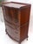 Chocolate Tall Carved Mahogany Chinese Chippendale Style Bow Front High Chest Dresser For Sale - Image 8 of 18
