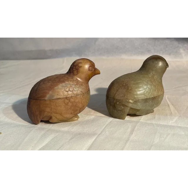Jade Bird-Shaped Boxes, 1800s, Set of 2 For Sale - Image 4 of 9