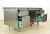 Late 20th Century Vintage Industrial Steel Office Desk With Glass Top For Sale - Image 5 of 12
