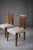 1940s French Chairs with White Leather Seats from Andre Sornay, 1940s, Set of 6 For Sale - Image 5 of 14