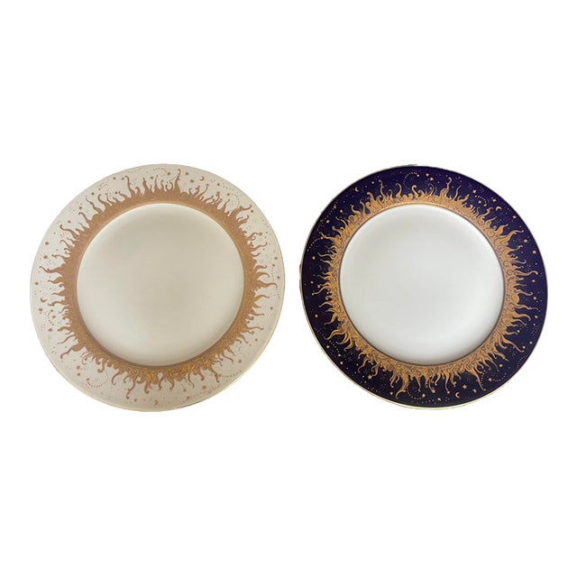 Two Ritz Club 12” Plates by Haviland Limoges For Sale