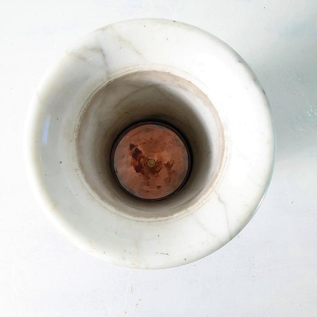 Mid-Century Modern Umbrella Stand in Carrara Marble, Italy, 1950s For Sale - Image 6 of 9