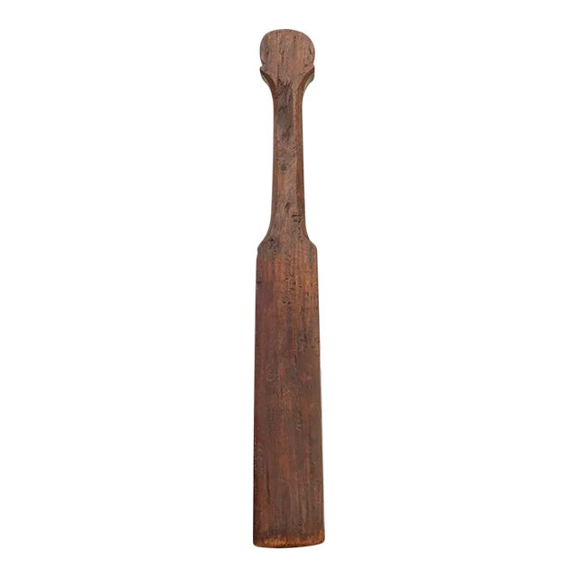 Antique Thailand Loom Paddle Post For Sale