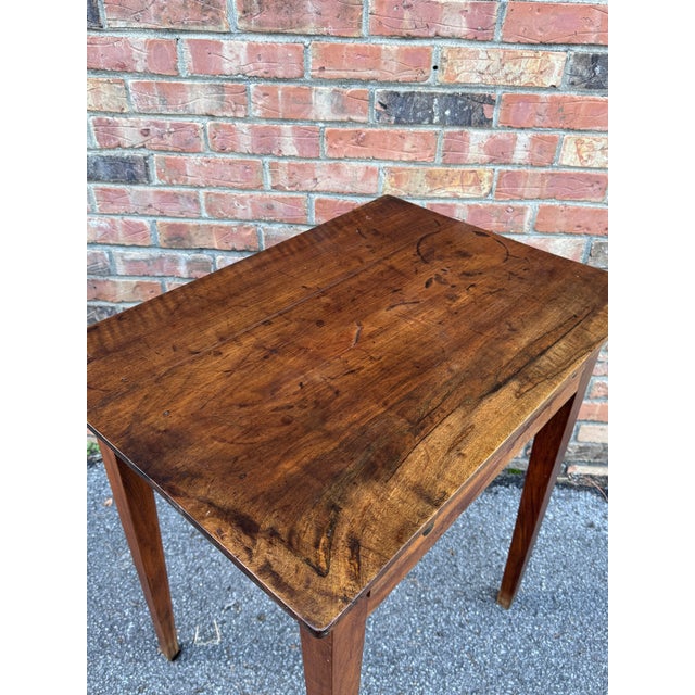 19th Century Single Drawer French Side Table For Sale - Image 10 of 11