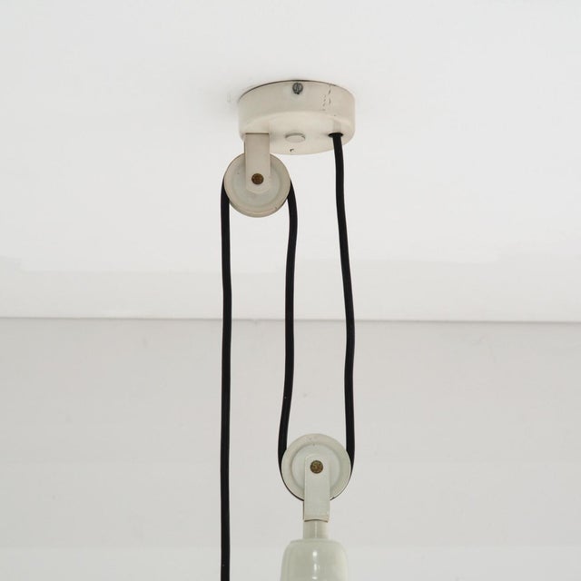 Gray Grey Metal Counterweight Pendant, Italy, 1960s For Sale - Image 8 of 9