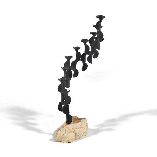 Mid-Century Modern David Palombo Cascading Sculpture/Candelabra/Menorah For Sale - Image 3 of 5