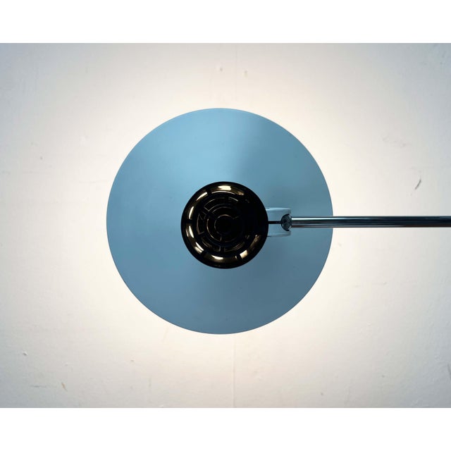 Mid-Century Modern German Minimalist White and Chrome Table Lamp from Kaiser Leuchten, 1960s For Sale - Image 11 of 18