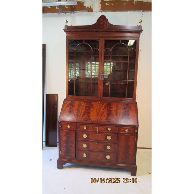 1920s Impressive 2 Piece Secretary Mad by Irving and Casson of Cambridge Ma For Sale - Image 10 of 18