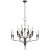 Transitional Chapman & Myers for Visual Comfort Signature Aiden Large Chandelier in Aged Iron For Sale - Image 3 of 5