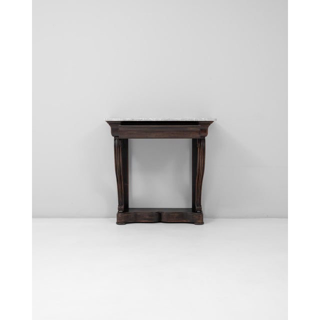 19th Century French Restauration Console Table With Marble Top For Sale - Image 17 of 18