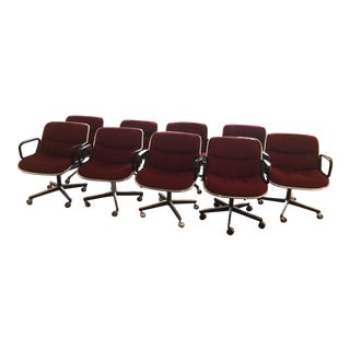Charles Pollock for Knoll Mid-Century Swivel Chairs - Set of 9 For Sale