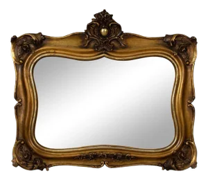 19th Century Gilt Frame Mid Sized Wall Mirror