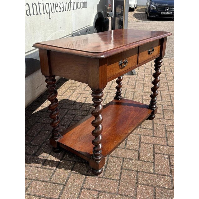 Victorian Mahogany Console Table For Sale - Image 4 of 13