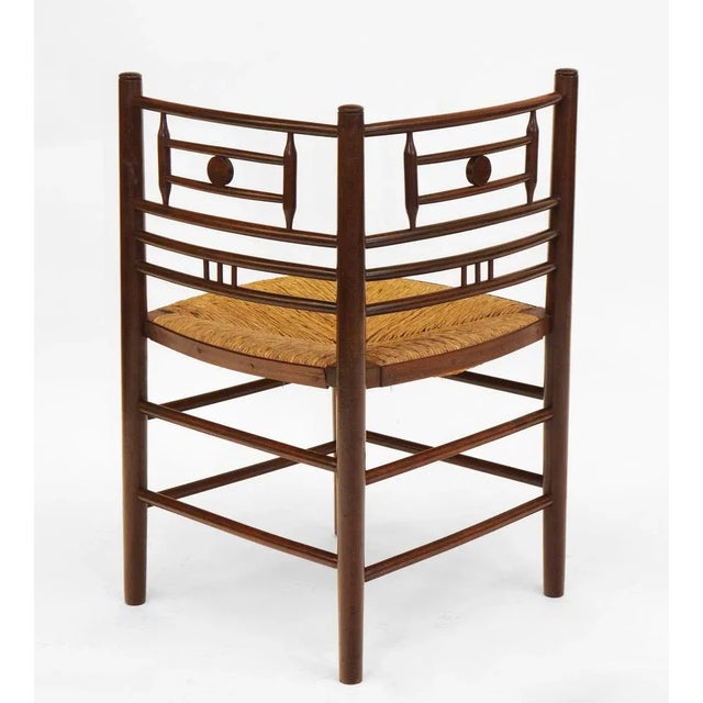 Aesthetic Movement Corner Chair Circa 1880 For Sale - Image 4 of 10