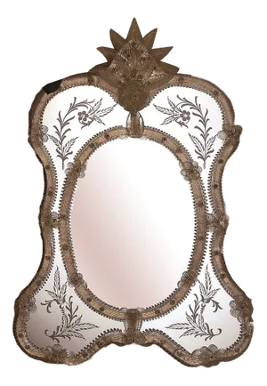 Venetian Mirror Murano Glass "San Tomà" by Fratelli Tosi