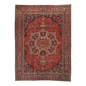1920s Antique Persian Bakhtiari Sharcord Area Rug 10’6″ X 14’0″