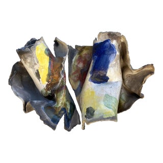 Large Abstract Expressionist Ceramic Sculpture For Sale